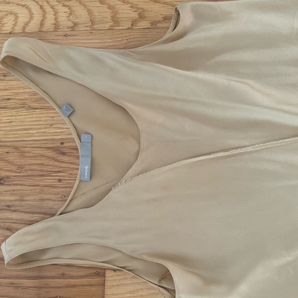Vince silk gold tank dress - Picture 4 of 4